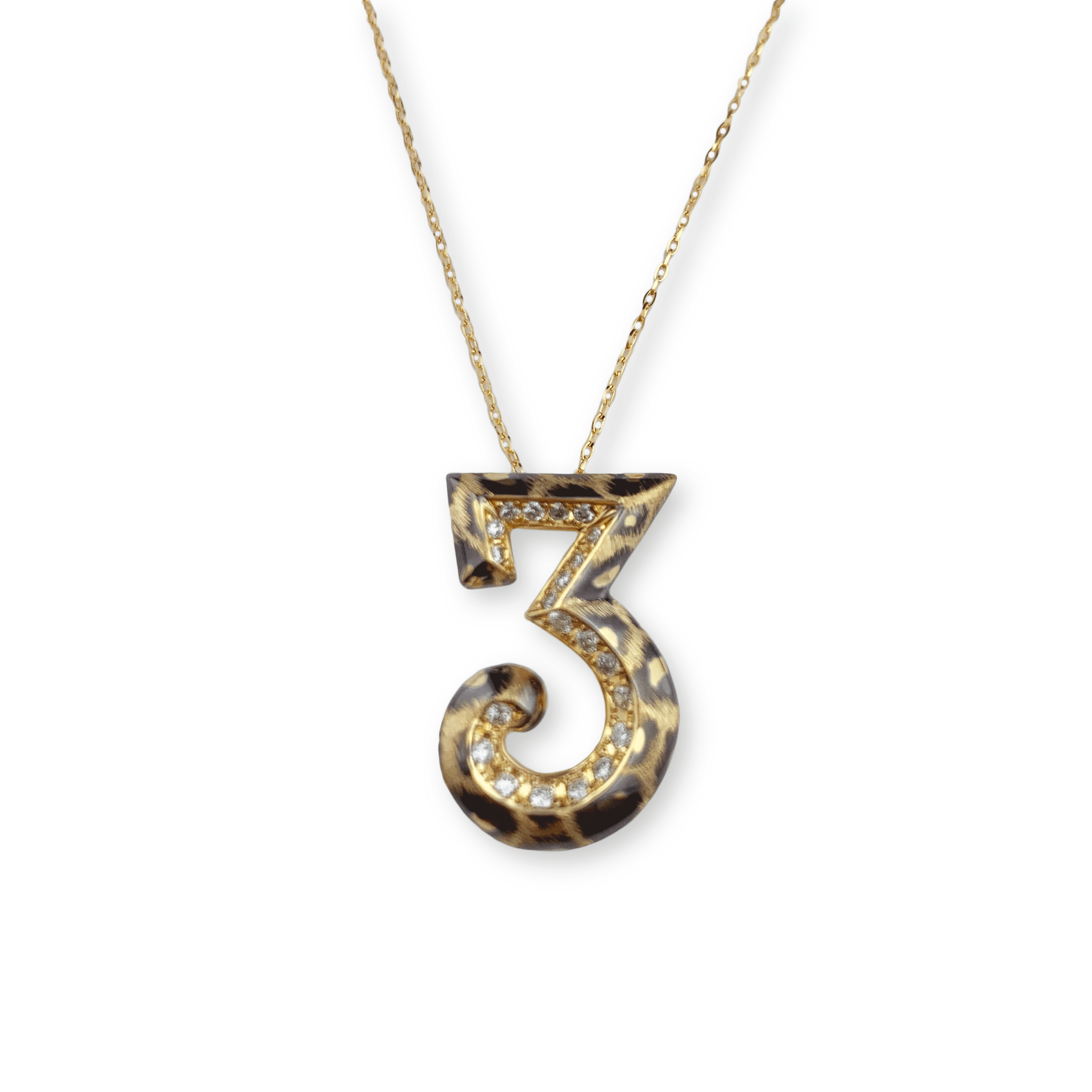 Numero Pendant K18 -Tre